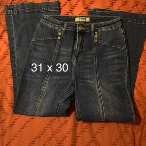 Rock & Roll Cowgirl Dark Blue Flare trouser Jeans